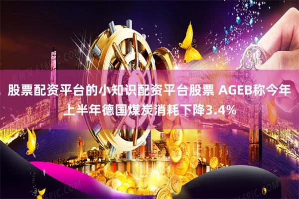 股票配资平台的小知识配资平台股票 AGEB称今年上半年德国煤炭消耗下降3.4%
