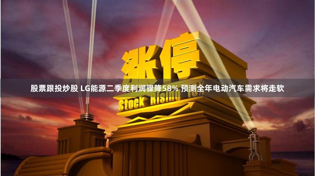 股票跟投炒股 LG能源二季度利润骤降58% 预测全年电动汽车需求将走软